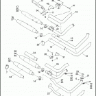 FXSTD 1JB5 SOFTAIL DEUCE (2007) EXHAUST SYSTEM - FLSTF, FLSTN, FXSTD