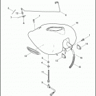 FLHTCUSE2 1PR8 CVO ULTRA CLASSIC (2007) Топливный бак