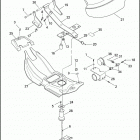 FLHTP 1FMM ELECTRA GLIDE STANDARD POLICE (2007) SEAT & REAR FRAME RAILS