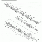 FXSTB 1JA5 NIGHT TRAIN (2007) TRANSMISSION GEARS