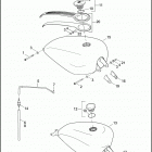 XL883 4CN2 SPORTSTER 883 (2007) Топливный бак