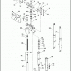 FLSTF 1BX5 FAT BOY (2007) FRONT FORK - FLSTC, FLSTF, FLSTN