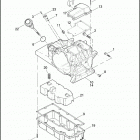 FLHTP 1FMM ELECTRA GLIDE STANDARD POLICE (2007) TRANSMISSION HOUSING, TOP COVER & OIL PAN