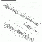 FLHTCUSE2 1PR8 CVO ULTRA CLASSIC (2007) TRANSMISSION GEARS