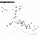 FXDC 1GV4 DYNA SUPER GLIDE CUSTOM (2007) FRONT TURN SIGNALS