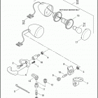 FXSTB 1JA5 NIGHT TRAIN (2007) FRONT TURN SIGNALS