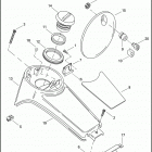 FLHTC 1FF4 ELECTRA GLIDE CLASSIC (2007) FUEL TANK CONSOLE - FLHTCU, FLHTC, FLHT, FLHX & FLTR