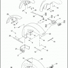 FXSTB 1JA5 NIGHT TRAIN (2007) FRONT FENDER - FXST / B / C / D & FLSTC / F / N