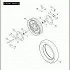 FLHRSE3 1PG8 CVO ROAD KING (2007) Переднее колесо