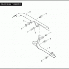 FXSTB 1JA5 NIGHT TRAIN (2007) REAR BELT GUARD