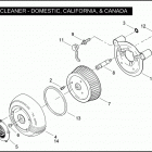 FLHRSE3 1PG8 CVO ROAD KING (2007) AIR CLEANER - DOMESTIC, CALIFORNIA, & CANADA
