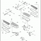 FXSTB 1JA5 NIGHT TRAIN (2007) FOOTRESTS & FOOTBOARDS