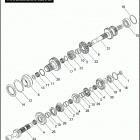 XL1200L 1CX3 SPORTSTER 1200 LOW (2007) TRANSMISSION GEARS