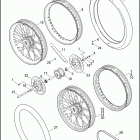 XL1200C 1CT3 SPORTSTER 1200 CUSTOM (2007) FRONT WHEEL - LACED & PROFILE LACED