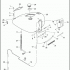 FXSTB 1JA5 NIGHT TRAIN (2007) Топливный бак