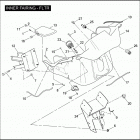 FLTR 1FS4 ROAD GLIDE (2007) INNER FAIRING - FLTR