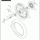 FXDSE 1PS8 CVO DYNA (2007) Переднее колесо