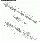 FXDSE 1PS8 CVO DYNA (2007) TRANSMISSION GEARS