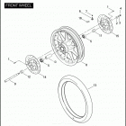 FLHTP 1FMM ELECTRA GLIDE STANDARD POLICE (2007) Переднее колесо