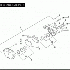 FLHTC 1FF4 ELECTRA GLIDE CLASSIC (2007) Передний суппорт