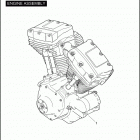 FLHTP 1FMM ELECTRA GLIDE STANDARD POLICE (2007) COMPLETE ENGINE - TWIN CAM 103  ™