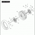 FLHTCUSE2 1PR8 CVO ULTRA CLASSIC (2007) Переднее колесо