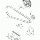 XL883 4CN2 SPORTSTER 883 (2007) BELTS & SPROCKETS