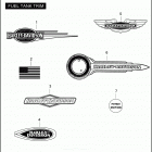 FXSTB 1JA5 NIGHT TRAIN (2007) FUEL TANK TRIM