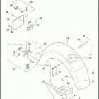 FLHTP 1FMM ELECTRA GLIDE STANDARD POLICE (2007) Задний бампер