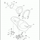 FLHRSE3 1PG8 CVO ROAD KING (2007) SEAT & BACKREST