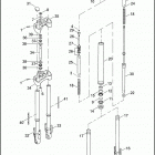 VRSCR 1HCZ VRSCR STREET ROD (2007) FRONT FORK - VRSCR
