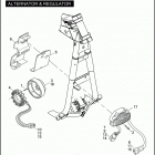 FXDC 1GV4 DYNA SUPER GLIDE CUSTOM (2007) ALTERNATOR & REGULATOR