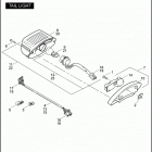 FXSTB 1BTY NIGHT TRAIN (2006) Задний фонарь