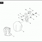 FLHTPI 1FMW ELECTRA GLIDE STANDARD POLICE (2006) Клаксон