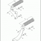 XL1200L 1CWP SPORTSTER 1200 LOW (2006) Подножки