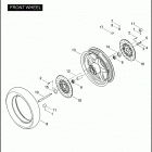 FLHTCUSE 1PRE CVO ULTRA CLASSIC (2006) Переднее колесо