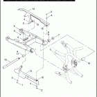 VRSCA 1HAZ VRSCA V-ROD (2006) REAR FORK, DEBRIS DEFLECTOR, & BELT GUARD