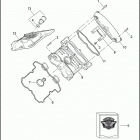 VRSCA 1HAZ VRSCA V-ROD (2006) CAM COVERS - FRONT SHOWN