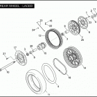 FXDWGI 1GP1 DYNA WIDE GLIDE (2006) REAR WHEEL - LACED