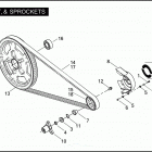 VRSCSE2 1PPG CVO V-ROD (2006) BELT & SPROCKETS