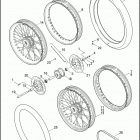 XL1200L 1CWP SPORTSTER 1200 LOW (2006) FRONT WHEEL - LACED & PROFILE LACED