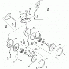 XL1200L 1CWP SPORTSTER 1200 LOW (2006) HEADLAMP & MIRROR - 883 / 883L / 883R / 1200L / 1200R
