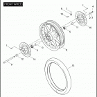 FLHTPI 1FMW ELECTRA GLIDE STANDARD POLICE (2006) Переднее колесо