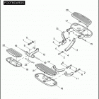 FLHTCUSE 1PRE CVO ULTRA CLASSIC (2006) FOOTBOARDS