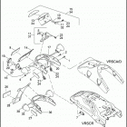 VRSCA 1HAZ VRSCA V-ROD (2006) TAIL LAMP, REAR TURN SIGNALS, & LICENSE PLATE BRACKET