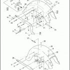 FLSTSC 1BRY SPRINGER CLASSIC (2006) REAR FENDER & SUPPORTS - FLST / I, C / I, F / I, & SC / ...