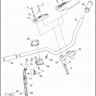 XL1200L 1CWP SPORTSTER 1200 LOW (2006) HANDLEBAR & THROTTLE CONTROL - 883 / 883L / 883R / 1200L...