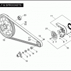 VRSCA 1HAZ VRSCA V-ROD (2006) BELT & SPROCKETS