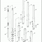 XL1200L 1CWP SPORTSTER 1200 LOW (2006) Передняя вилка