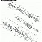 FXDWGI 1GP1 DYNA WIDE GLIDE (2006) TRANSMISSION GEARS